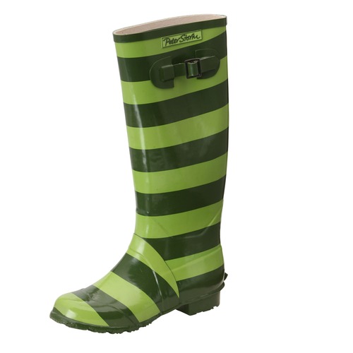 Women` Lime Line Wellingtons