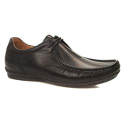 Male Centre Seam Leather Upper Laceup in Black, Brown