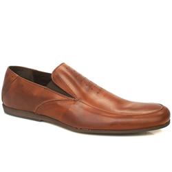 Male Dennis Gusset Slip Leather Upper in Tan