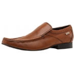 Mens Mocc Toe Slip On Shoe Tan