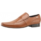 Peter Werth Mens Stitch Detail Slip On Shoe Tan