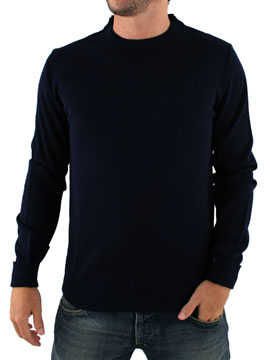 Navy Crew Neck Knit