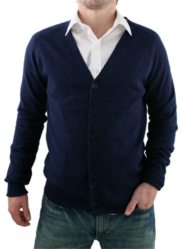 Navy Knit Cardigan