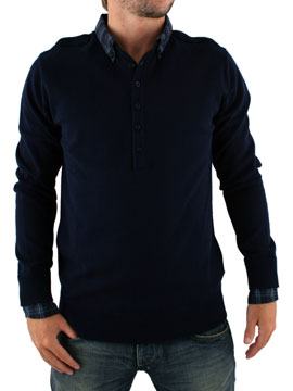 Navy Long Sleeve Knit