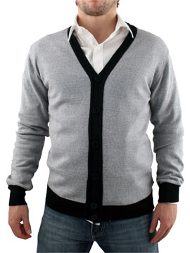 Silver Preppy Cardigan