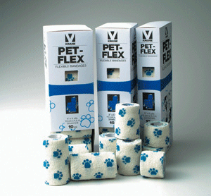 PetFlex Bandage - Paw Print R/W (10cm)