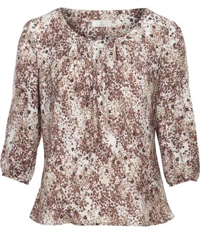 Petite Ditsy Floral Print Blouse