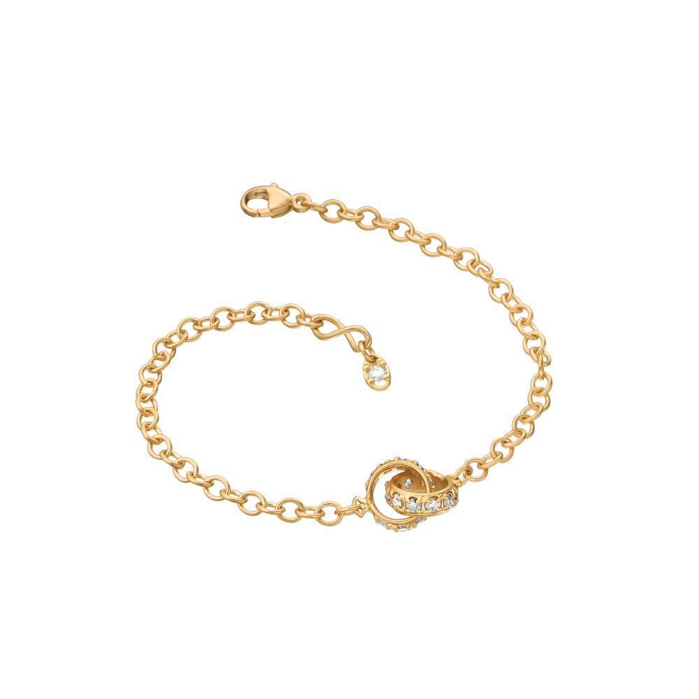 Petite Hoopla Bracelet - Pink Gold