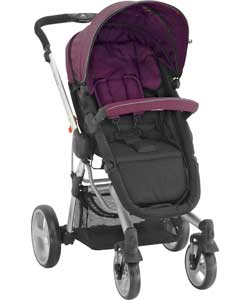 Star Kurvi Match Pushchair - Purple Berry