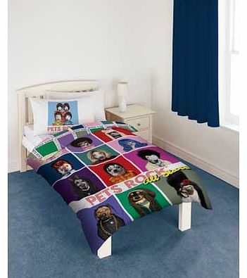 Pets Rock All Stars Duvet Cover Set - Single