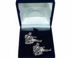 Pewter Jewellery Karate Cufflinks, Wedding Gift, Best Man, Usher, Supplied in Organza Bag