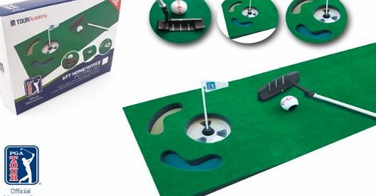 PGA Tour 6ft Putting Mat with Collapsible Putter