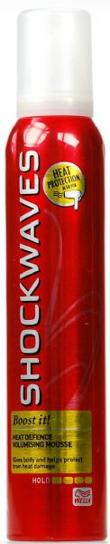 Wella Shockwaves Heat Defence Volumising Mousse