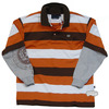 Long Sleeve Layered Polo Shirt (Choc)