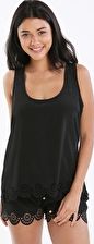 Phax, 1295[^]272860 Himba Laser Cut Detail Top - Black