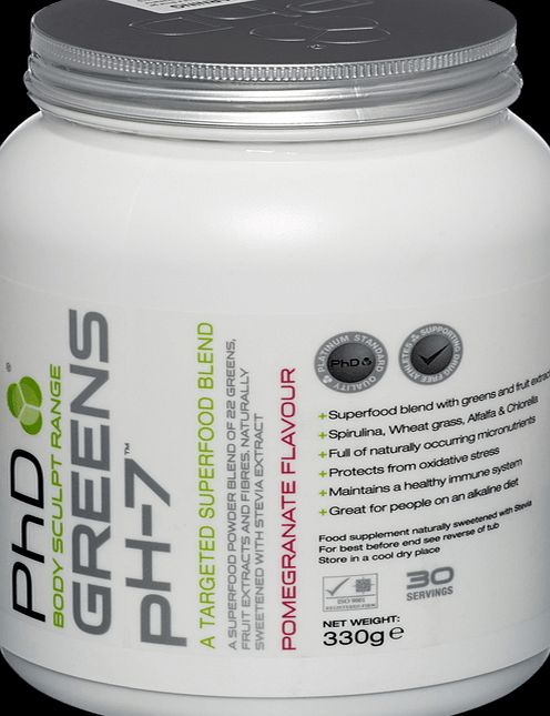 PhD Greens PH-7 Pomegranate 330g Powder - 330g