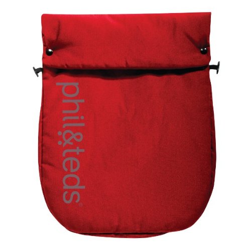 Promenade Cosytoes Footmuff Apron in Chilli Red