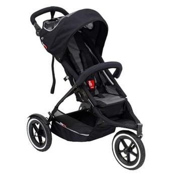 philandteds Inline Sport 3-Wheeler Stroller in Black/charcoal