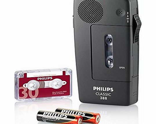 Philips 388 Analogue Pocket Memo Rechargeable Ref LFH0388-00