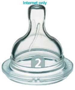 AVENT 1m+ Airflex Slow Flow Teats - Pack of 2