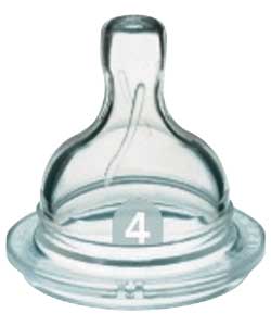 AVENT 6m+ Airflex Fast Flow Teats - Pack of 2