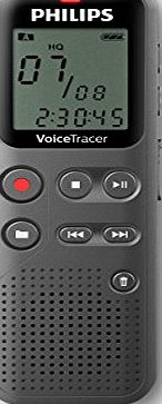 Philips DVT1110 Digital VoiceTracer Audio Recorder, Digital Notes recording, 4 GB, PC connection, grey