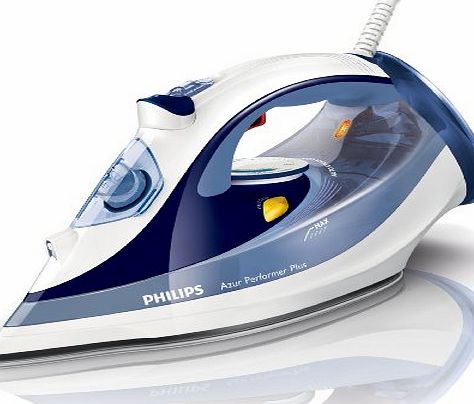 Philips GC4511/20 Azur Performer Steam Iron with 180 g Steam Boost, 300 ml, 2400 Watt, Blue