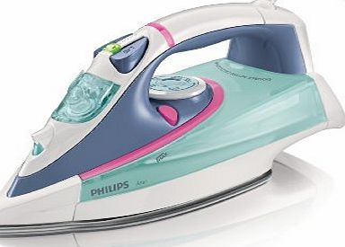 GC4860/25 Azur Steam Iron with Safety Auto Off and Heat Resistant Storage Box, 350 ml, 2600 Watt - Multi-Coloured