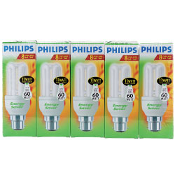 Genie Energy Saving Lightbulbs 11W BC Pack of 5