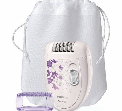 Philips Satinelle Corded Epilator HP6422/00 with Optistart Cap Massage Roller