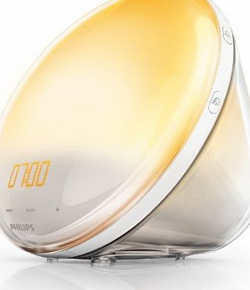 Philips Wake-Up Light Alarm Clock Coloured Sunrise Simulation - 5 Sounds and Radio Function