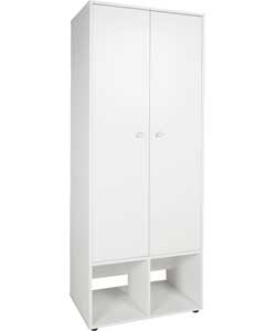 PHOENIX 2 Door Wardrobe - White