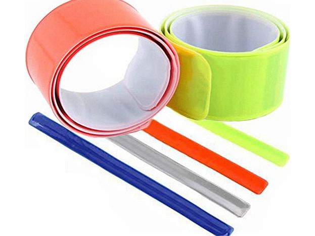 Phoenix B2C UK 4Pcs Bike Bicycle Reflective Safety Pant Band Leg Strap Belt Strip Motorcycle