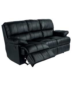 Large Recliner Sofa - Black