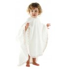 Piccalilly Poncho Bath Towel - Spotty Trim