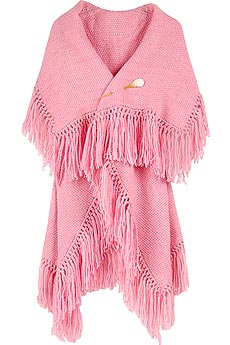 Fringed gilet cardigan