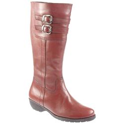 Pierre Cardin Female Pclib801 Leather Upper Textile Lining Calf/Knee in Burgundy