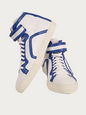 SHOES WHITE BLUE 10 UK PIE-T-101TRIM