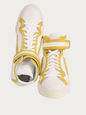 SHOES YELLOW WHITE 9 UK PIE-T-101TRIM