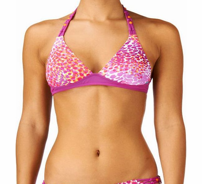 Piha Womens Piha Fauna Triangle Bikini Top - Fire