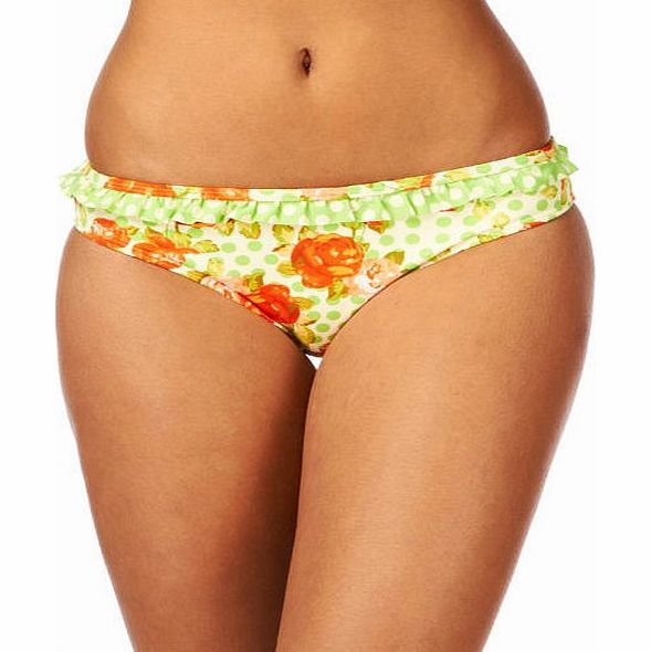 Piha Womens Piha Flora Spot Standard Frill Bikini