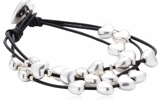 Pilgrim Womens Bracelet Leather Silver 610002