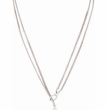 Pilgrim Womens Neck Chain Charms Silver Plated, Light Purple 45   90 cm 560941