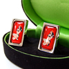 Up Girl Cufflinks - Brunette Babe