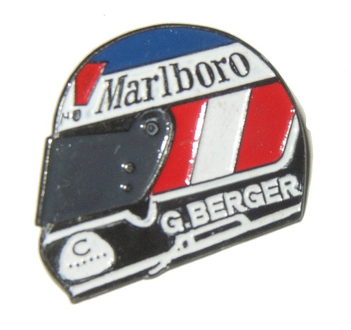 Pinbadges Berger Helmet Black Trim Pinbadge