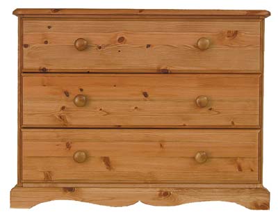 PINE 3 DRAWER CHEST BADGER