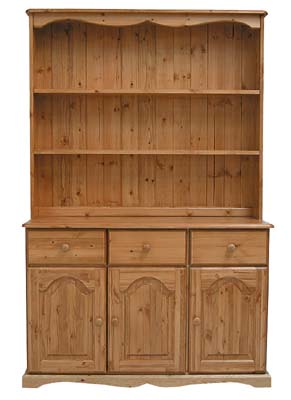 3 DRAWER OPEN DRESSER BADGER