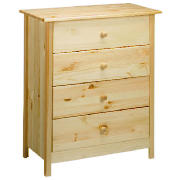 Pine 4 drawer Chest