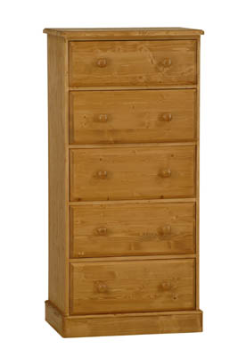 PINE 5 DRAWER CHEST BALMORAL