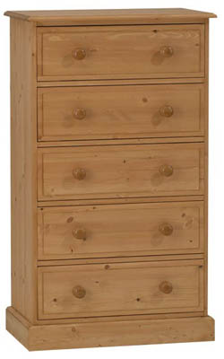 PINE 5 DRAWER CHEST